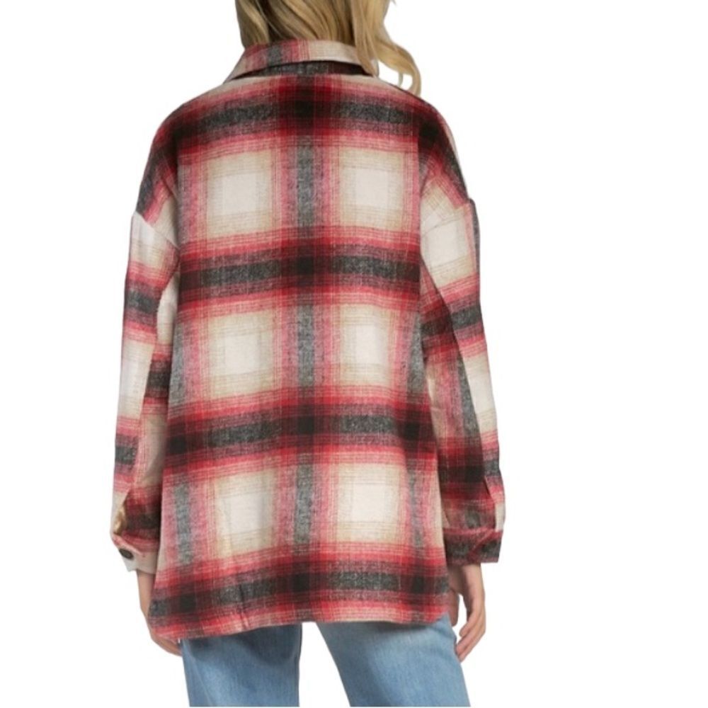 ELAN Riley Plaid Jacket / Shacket - Picture 5 of 13